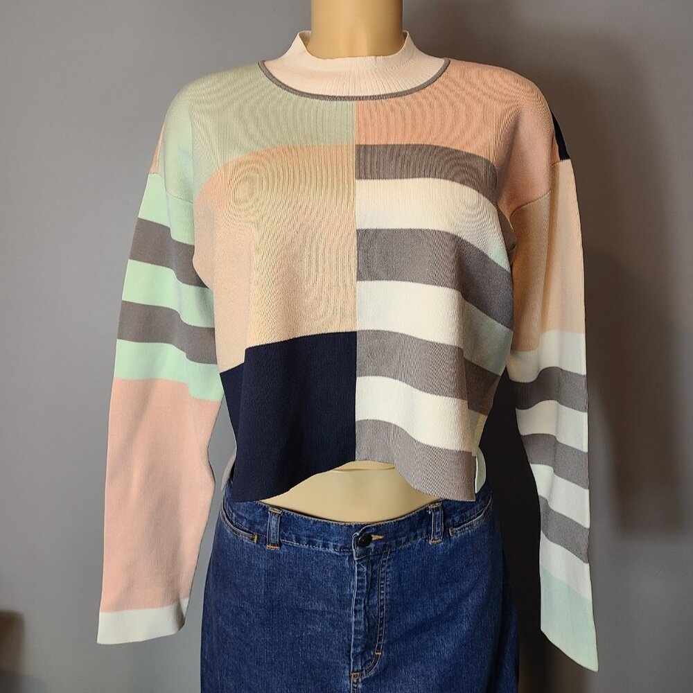 Club Monaco Multicolor Striped Sweater